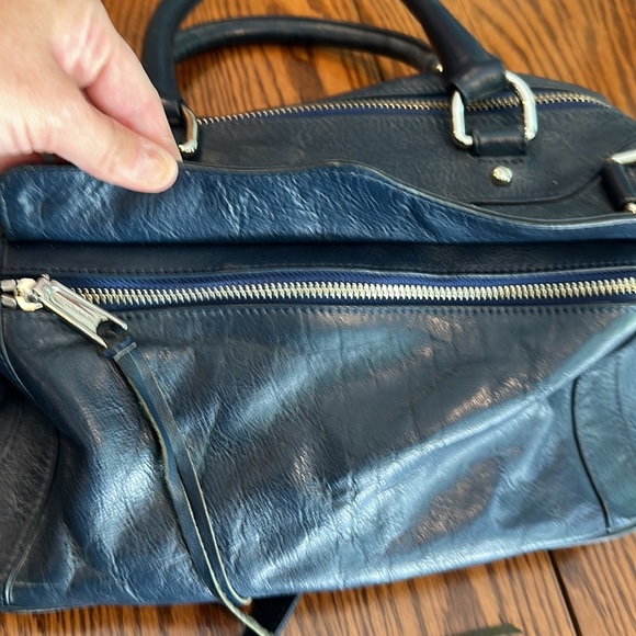 Rebecca Minkoff Navy Blue Pebbled Leather - Picture 3 of 16